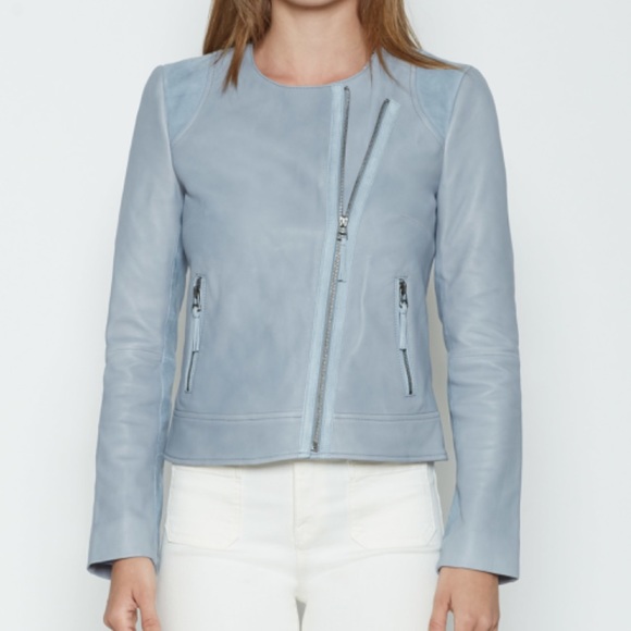 Joie Jackets & Blazers - Joie XS Fifi blue leather jacket
